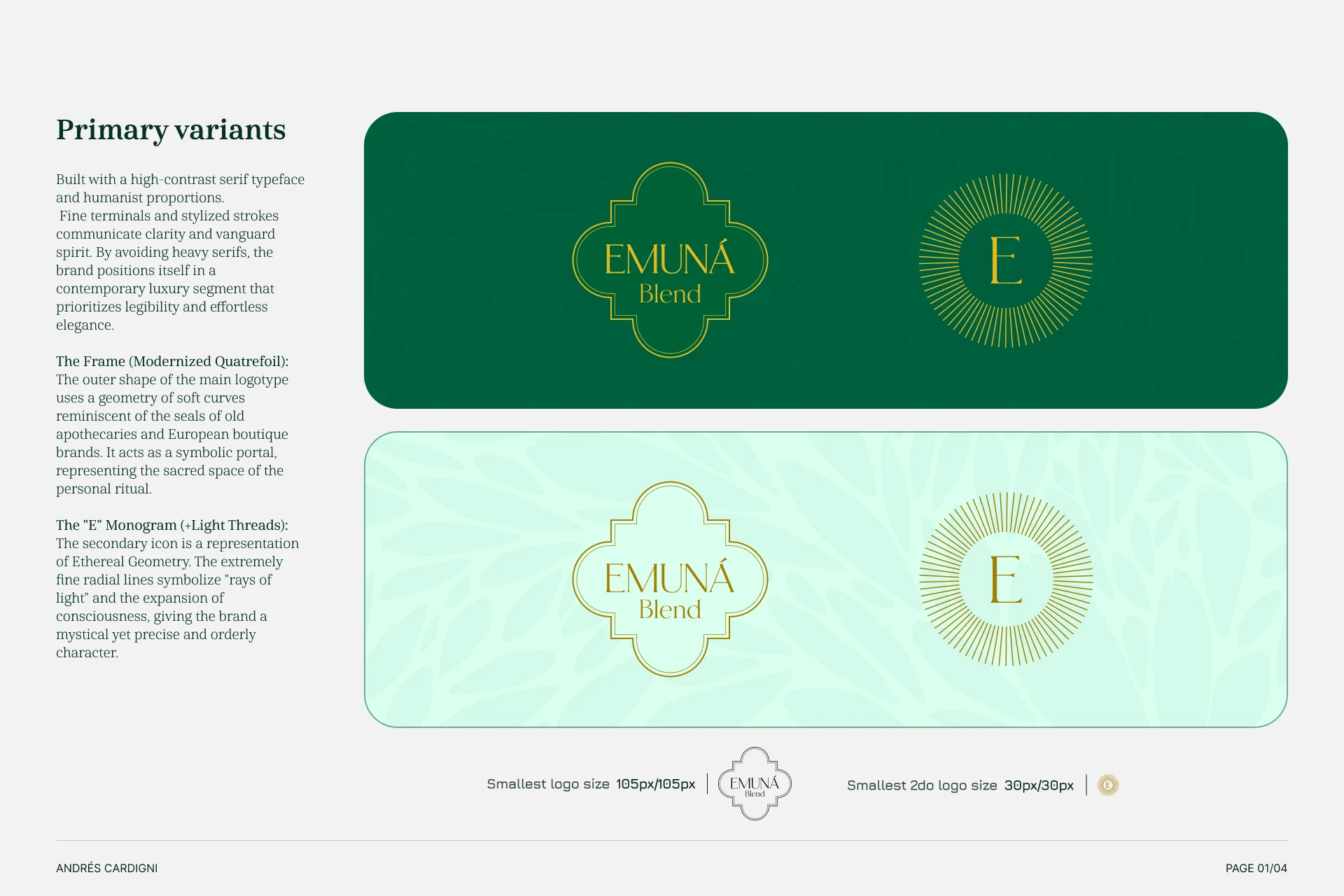 Emuná logo variants