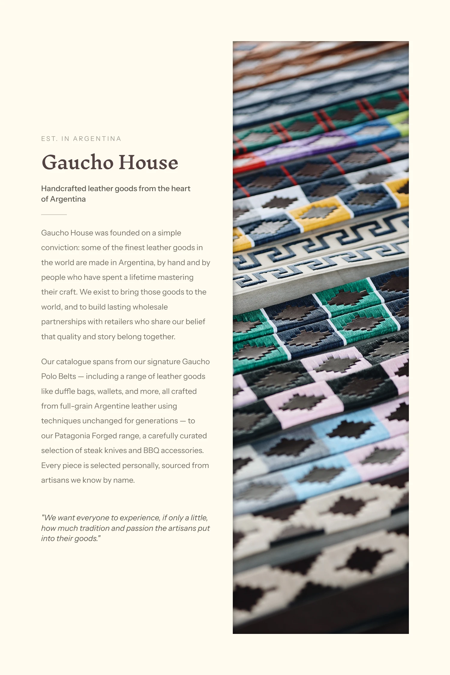 Gaucho House catalog page 2