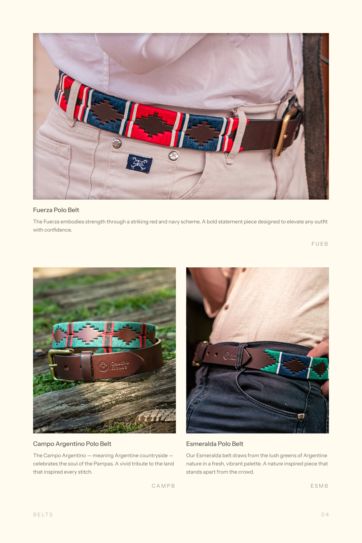Gaucho House catalog page 9