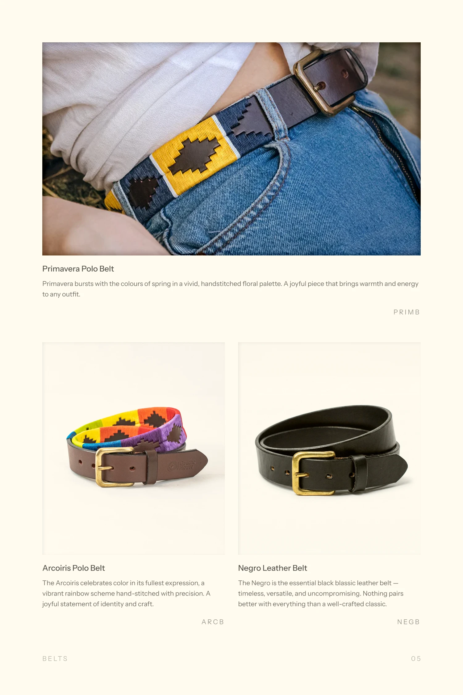 Gaucho House catalog page 10